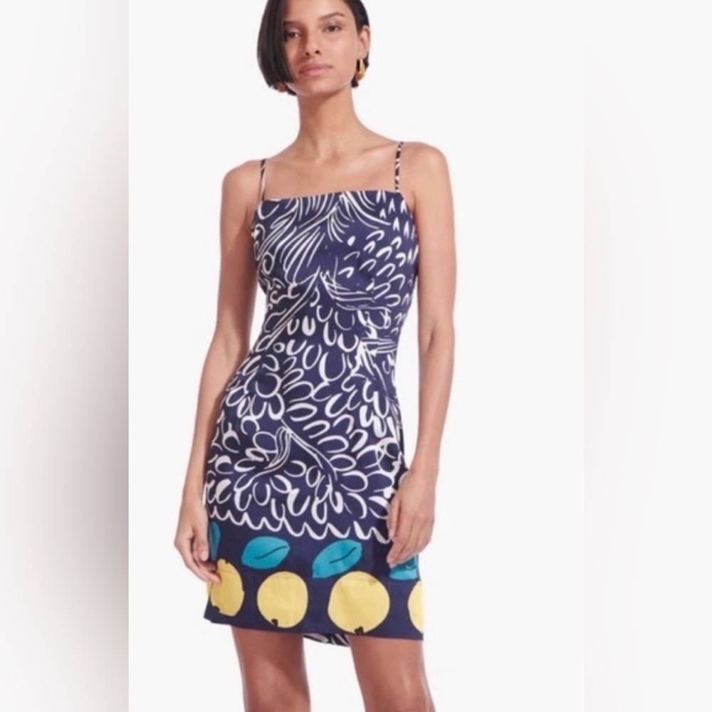 Staud Lemons Dress Size 0 - worn once, excellent conditions no signs of wear!